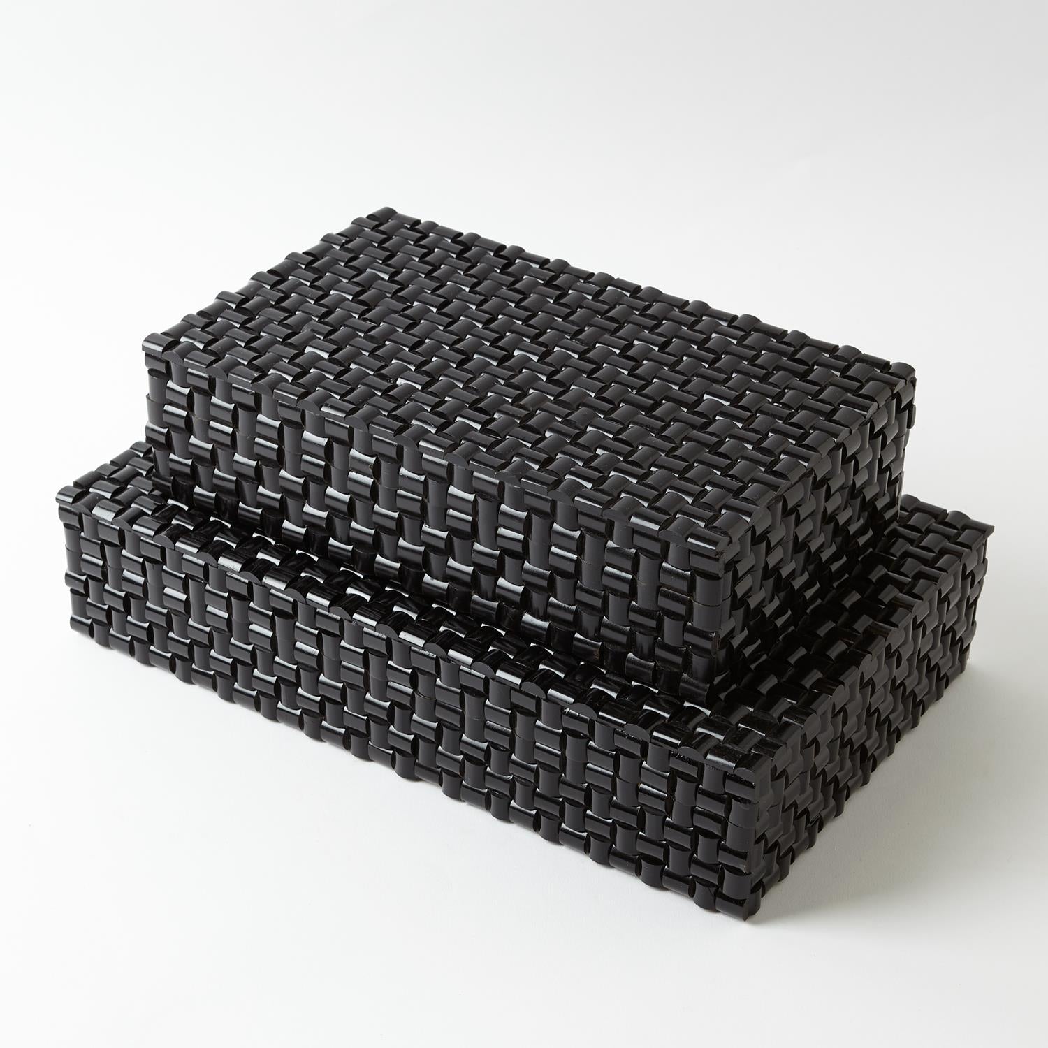 HORN BOXES - WOVEN BLACK - SM