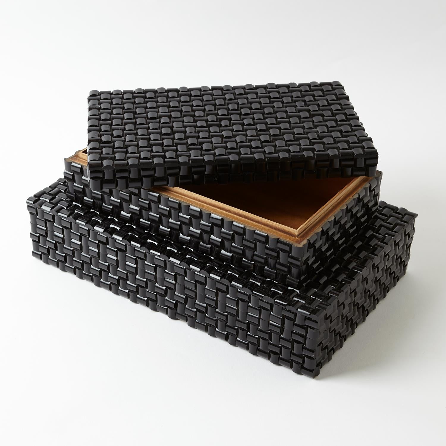 HORN BOXES - WOVEN BLACK - SM