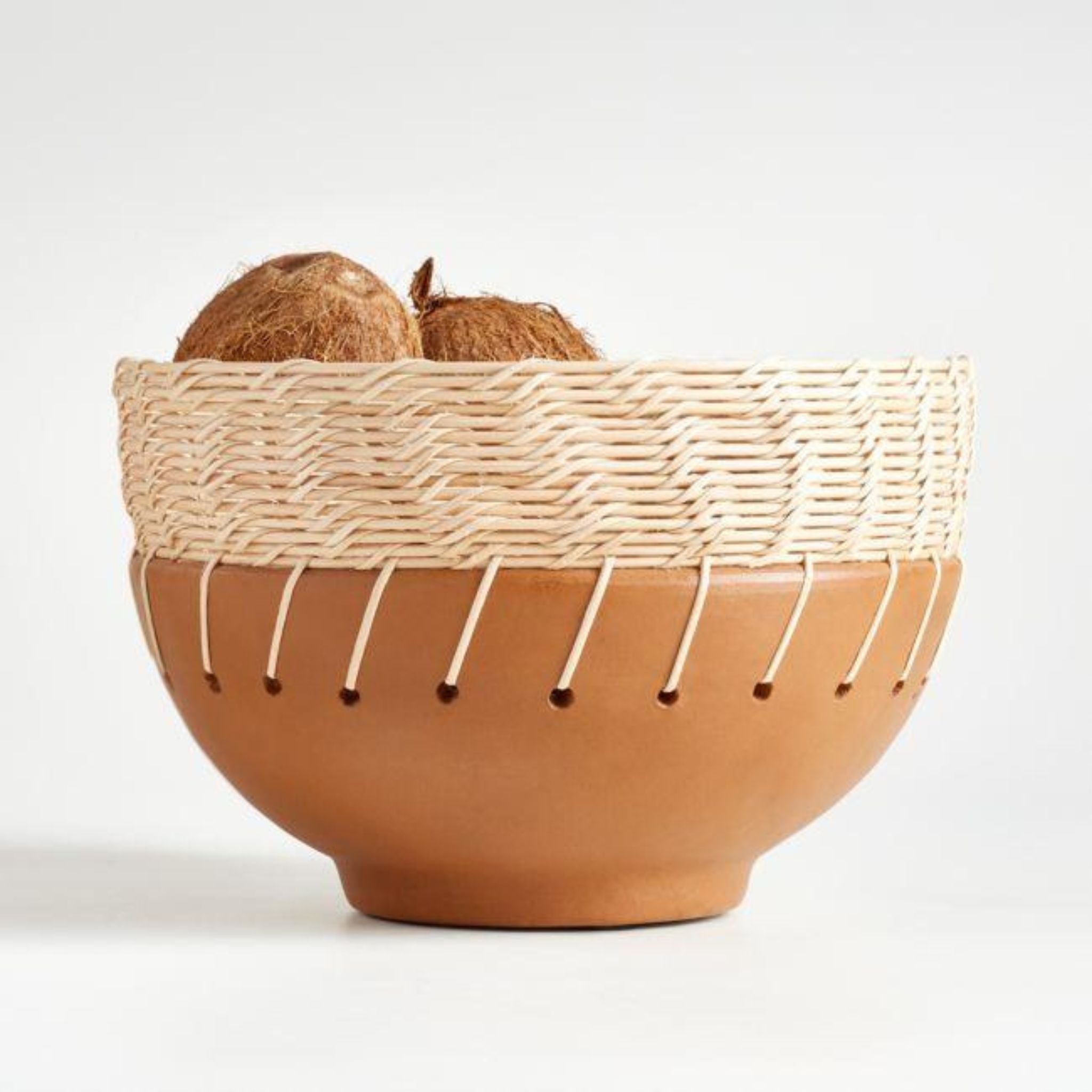 CLAY & WOVEN BOWL