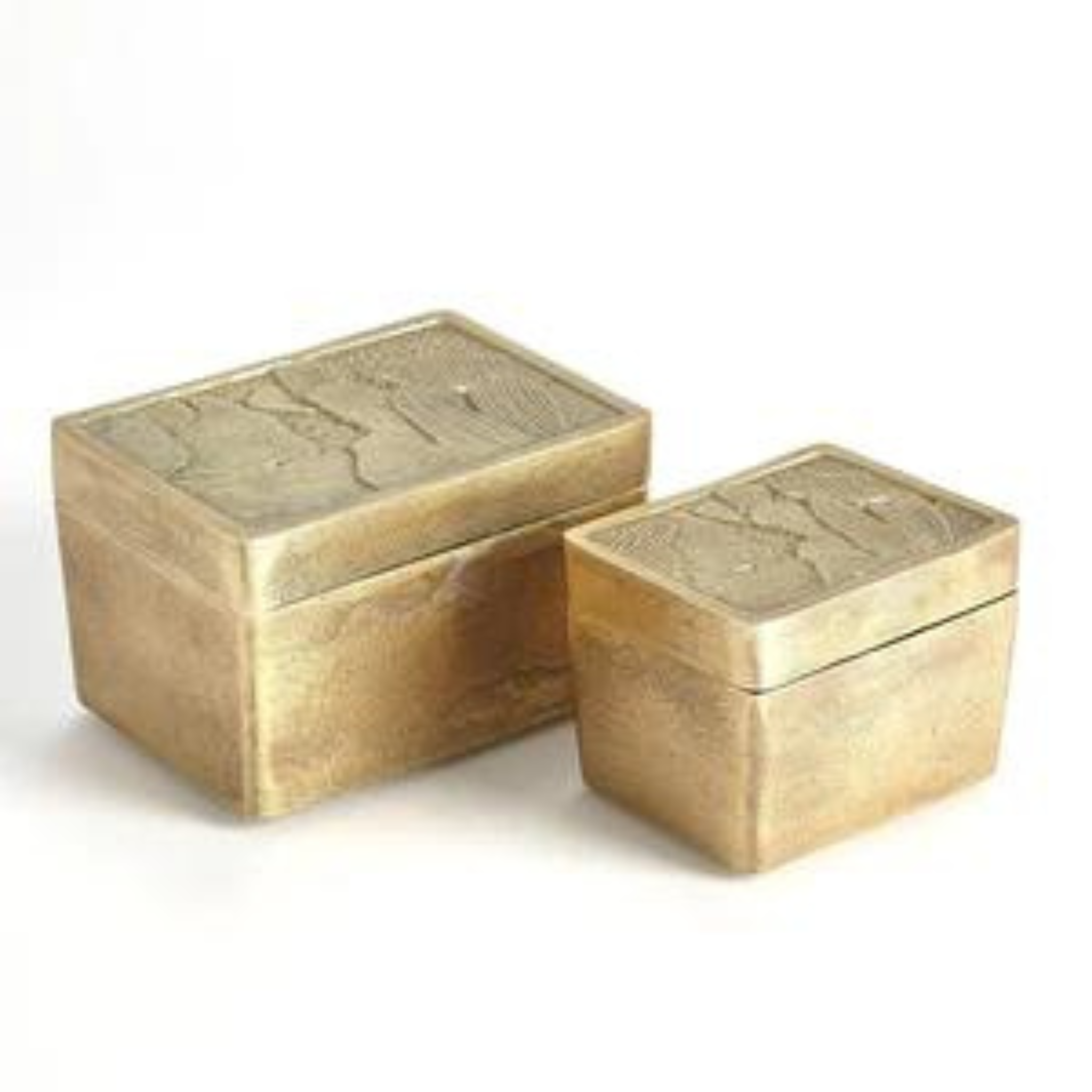 FLORA BOX-ANTIQUE BRASS