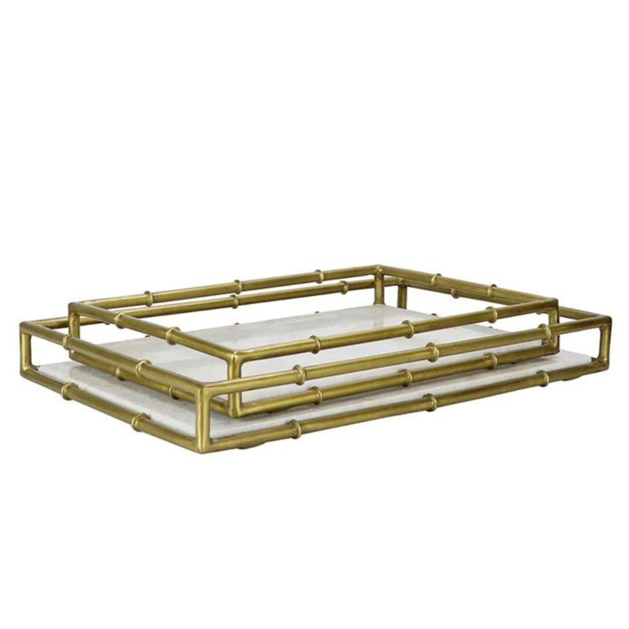 FAUX BAMBOO TRAY - Simply Elevated Home Furnishings 