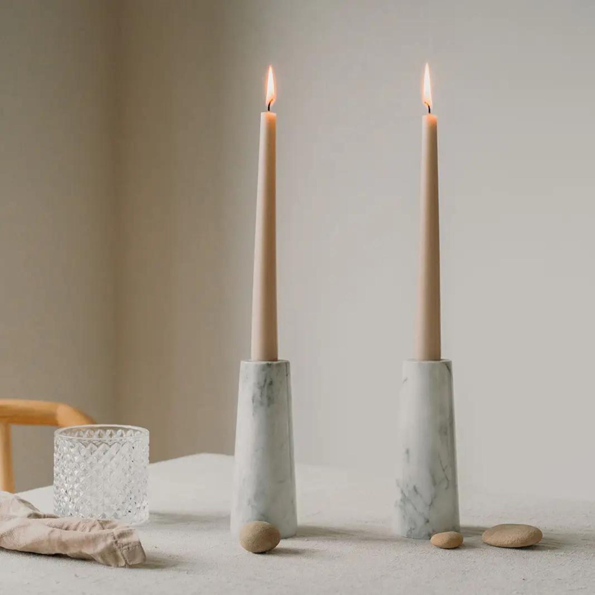 Marble Candle Stick Holder - Simply Elevated Home Furnishing 