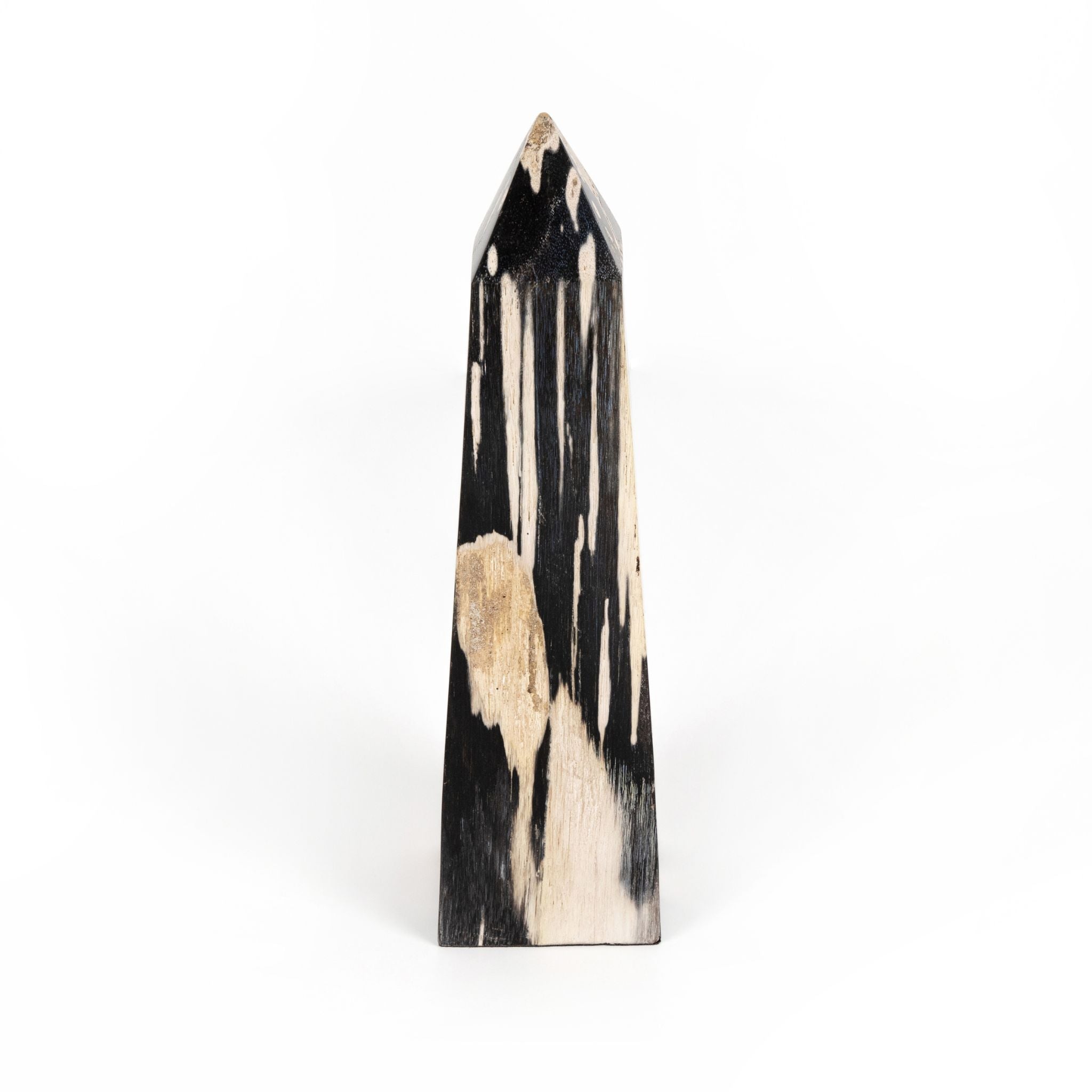 PETRIFIED WOOD OBELISK-DARK PETRIFIED