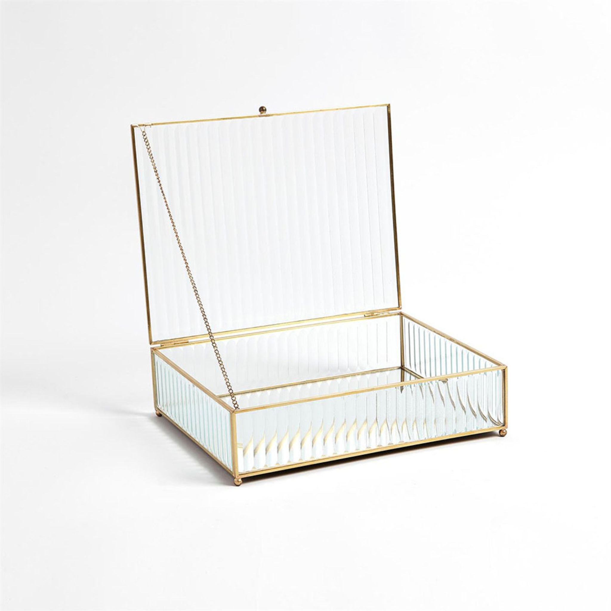 REEDED GLASS BOX