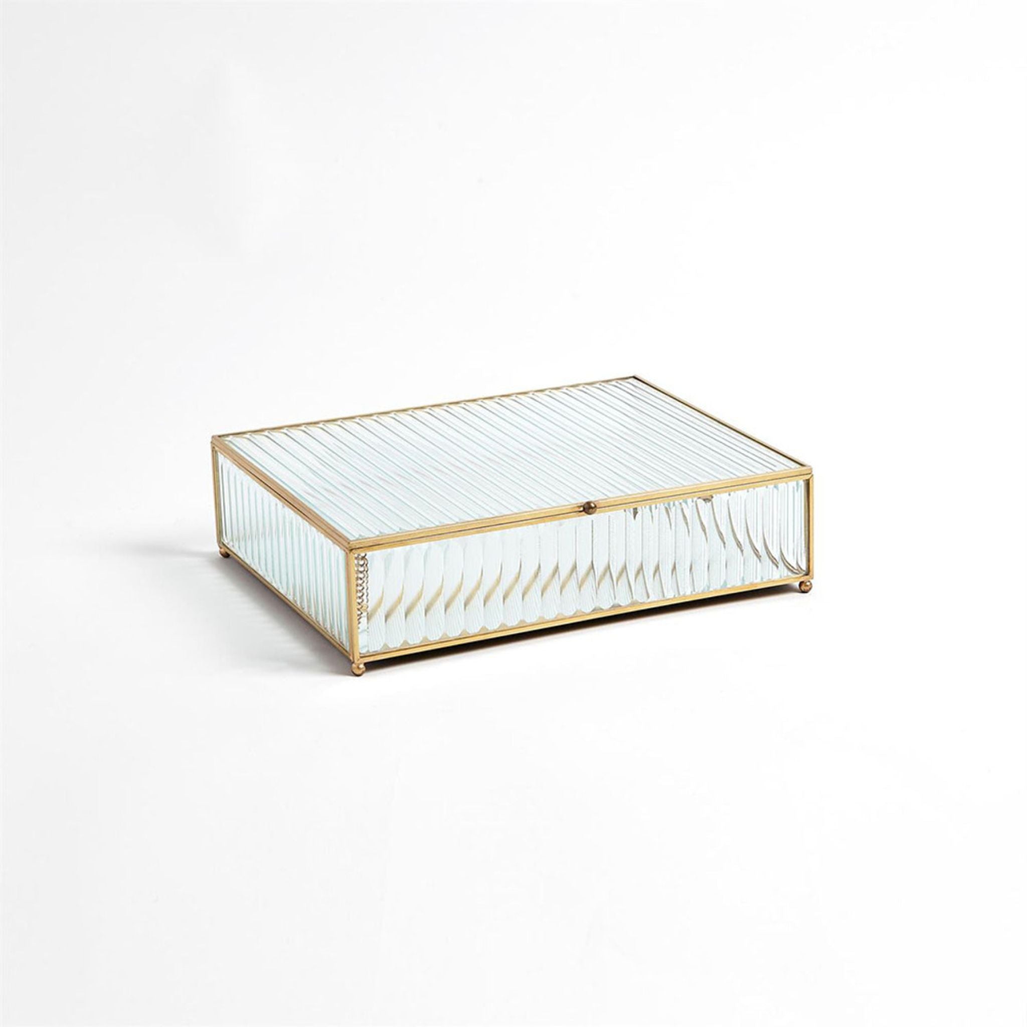 REEDED GLASS BOX