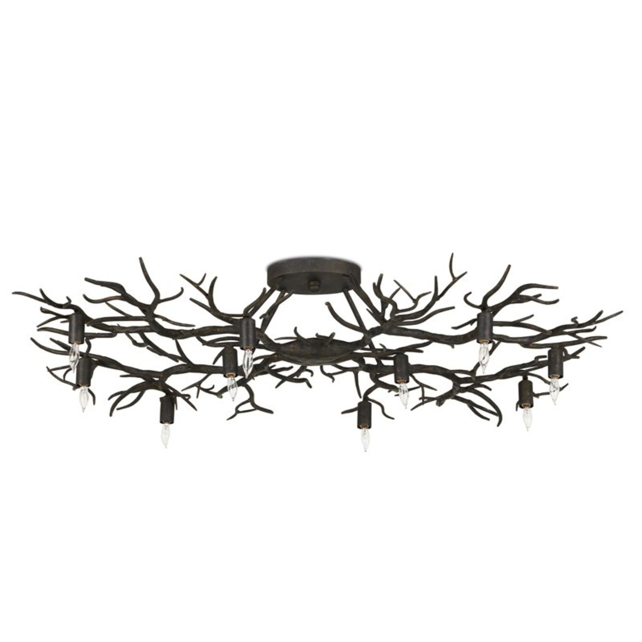 RAINFOREST BRONZE SEMI-FLUSH MOUNT